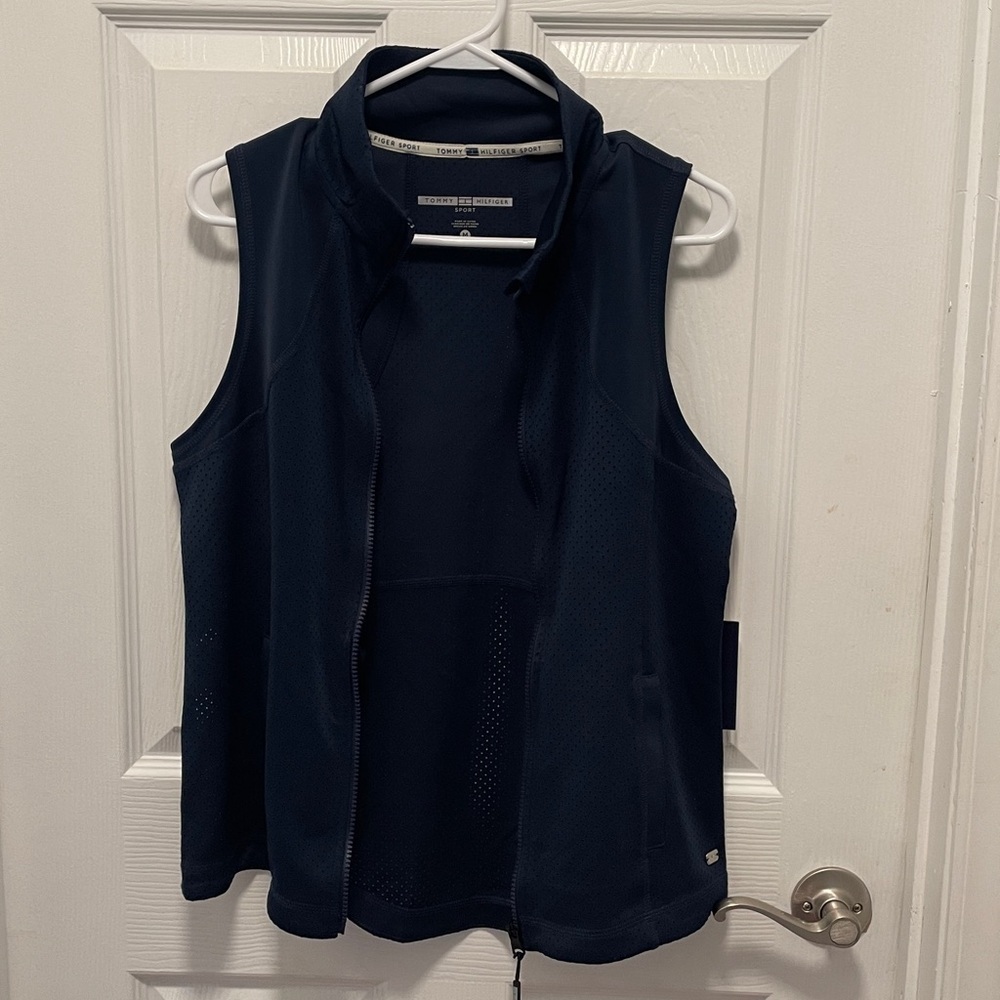 Tommy Hilfiger Sport Navy Blue Activewear Vest